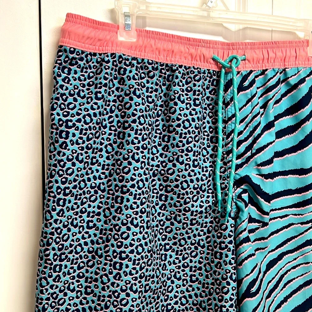 No Boundaries Mulit Color Animal Print Board Swimming Trunks Size 2XL NWT